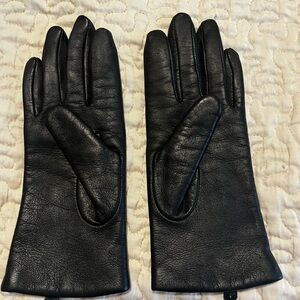 Black Leather Gloves